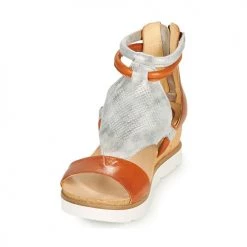 Chaussures Femme Sandales et Nu-pieds Mjus TAPASITA Brique / argenté -Sandales Soldes Boutique 18969194 500 C