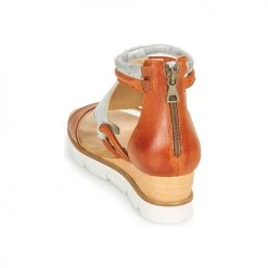 Chaussures Femme Sandales et Nu-pieds Mjus TAPASITA Brique / argenté -Sandales Soldes Boutique 18969194 500 E