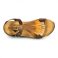 Chaussures Femme Sandales et Nu-pieds Plakton SO TONKA Marron 11 Chaussures Femme Sandales et Nu-pieds Plakton SO TONKA Marron -Sandales Soldes Boutique 18970678 500 F