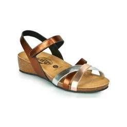 Chaussures Femme Sandales et Nu-pieds Plakton NOTE Cuivre / Rose / Argenté
