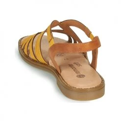 Chaussures Femme Sandales et Nu-pieds Remonte Dorndorf SANDA Jaune / Marron -Sandales Soldes Boutique 18977742 500 E