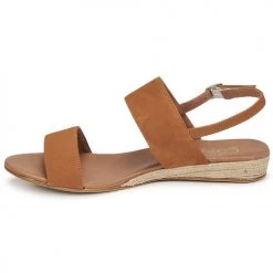 Chaussures Femme Sandales et Nu-pieds Casual Attitude OLIVE Camel -Sandales Soldes Boutique 18978786 500 D