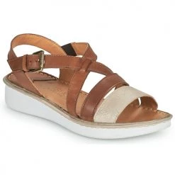 Chaussures Femme Sandales et Nu-pieds Casual Attitude ODETTE Camel / doré