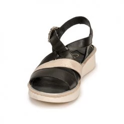 Chaussures Femme Sandales et Nu-pieds Casual Attitude ODETTE Noir / doré -Sandales Soldes Boutique 18978791 500 C