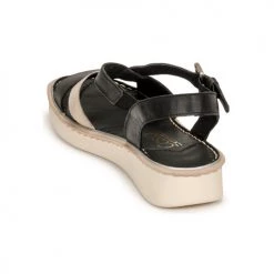 Chaussures Femme Sandales et Nu-pieds Casual Attitude ODETTE Noir / doré -Sandales Soldes Boutique 18978791 500 E