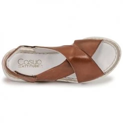Chaussures Femme Sandales et Nu-pieds Casual Attitude ODILE Camel -Sandales Soldes Boutique 18978793 500 F