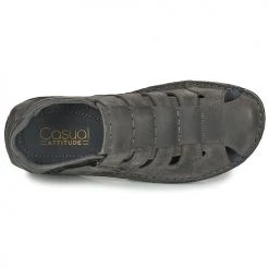 Chaussures Homme Sandales et Nu-pieds Casual Attitude ZIRONDEL Gris -Sandales Soldes Boutique 18978799 500 F