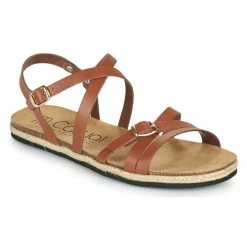 Chaussures Femme Sandales et Nu-pieds Casual Attitude ILMEM Marron