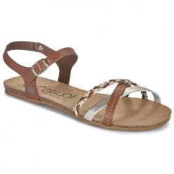 Chaussures Femme Sandales et Nu-pieds Casual Attitude ODIA Camel / doré