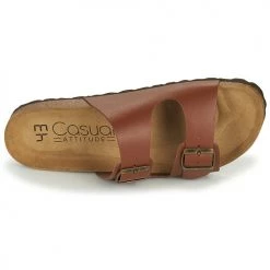 Chaussures Homme Sandales et Nu-pieds Casual Attitude OMAO Marron -Sandales Soldes Boutique 18978847 500 F
