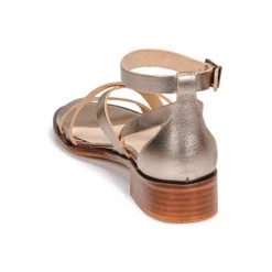 Chaussures Femme Sandales et Nu-pieds Casual Attitude COUTIL Bronze -Sandales Soldes Boutique 18978850 500 E