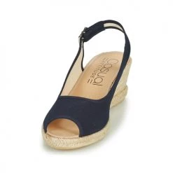 Chaussures Femme Sandales et Nu-pieds Casual Attitude ONINA Marine -Sandales Soldes Boutique 18978874 500 C