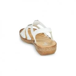 Chaussures Femme Sandales et Nu-pieds Rieker DOLNA Blanc -Sandales Soldes Boutique 18979128 500 E