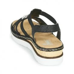 Chaussures Femme Sandales et Nu-pieds Rieker FANNI Bleu -Sandales Soldes Boutique 18979132 500 E
