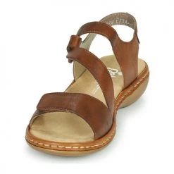 Chaussures Femme Sandales et Nu-pieds Rieker ZAZIE Marron -Sandales Soldes Boutique 18979138 500 C