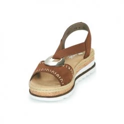 Chaussures Femme Sandales et Nu-pieds Rieker FARRO Marron -Sandales Soldes Boutique 18979145 500 C