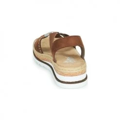 Chaussures Femme Sandales et Nu-pieds Rieker FARRO Marron -Sandales Soldes Boutique 18979145 500 E