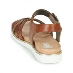 Chaussures Femme Sandales et Nu-pieds Rieker NORRA Marron -Sandales Soldes Boutique 18979146 500 E