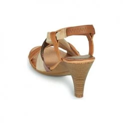 Chaussures Femme Sandales et Nu-pieds Betty London POULOI Cognac -Sandales Soldes Boutique 18979235 500 E