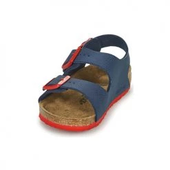 Chaussures Garçon Sandales et Nu-pieds Birkenstock MILANO Bleu / Rouge -Sandales Soldes Boutique 18980389 500 C