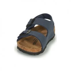 Chaussures Garçon Sandales et Nu-pieds Birkenstock MILANO HL Bleu -Sandales Soldes Boutique 18980391 500 C
