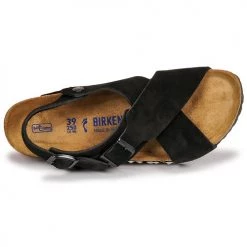 Chaussures Femme Sandales et Nu-pieds Birkenstock TULUM SFB Noir -Sandales Soldes Boutique 18980455 500 F