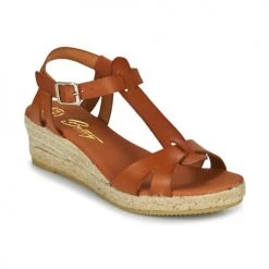 Chaussures Femme Sandales et Nu-pieds Betty London OBORSEL Cognac