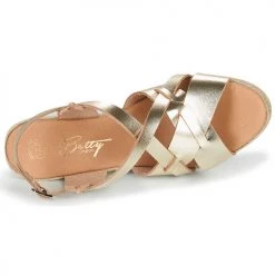 Chaussures Femme Sandales et Nu-pieds Betty London OSAVER Doré -Sandales Soldes Boutique 18980983 500 F