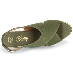 Chaussures Femme Sandales et Nu-pieds Betty London OHINDRA Kaki -Sandales Soldes Boutique 18980986 500 F