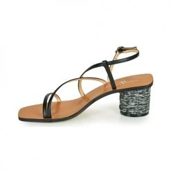 Chaussures Femme Sandales et Nu-pieds Vanessa Wu FRANNY Noir -Sandales Soldes Boutique 18984187 500 D