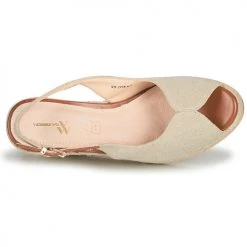 Chaussures Femme Sandales et Nu-pieds Vanessa Wu ELAGRA Beige / Marron -Sandales Soldes Boutique 18984192 500 F