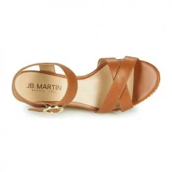 Chaussures Femme Sandales et Nu-pieds JB Martin QUERIDA Marron -Sandales Soldes Boutique 18987298 500 F