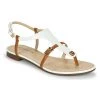 Chaussures Femme Sandales et Nu-pieds JB Martin 2GAELIA Blanc / Marron