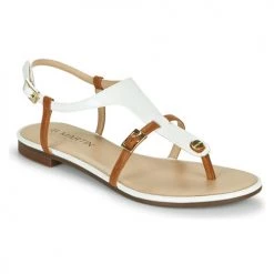 Chaussures Femme Sandales et Nu-pieds JB Martin 2GAELIA Blanc / Marron