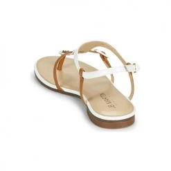 Chaussures Femme Sandales et Nu-pieds JB Martin 2GAELIA Blanc / Marron -Sandales Soldes Boutique 19012798 500 E