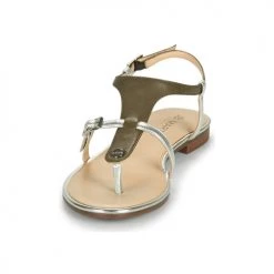 Chaussures Femme Sandales et Nu-pieds JB Martin 2GAELIA Kaki / Argenté -Sandales Soldes Boutique 19012799 500 C