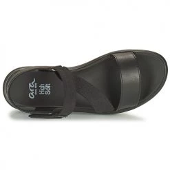 Chaussures Femme Sandales et Nu-pieds Ara IBIZA-S HIGH SOFT Noir -Sandales Soldes Boutique 19041292 500 F