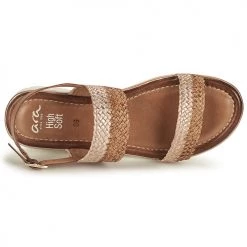 Chaussures Femme Sandales et Nu-pieds Ara KRETA-S Marron -Sandales Soldes Boutique 19041299 500 F