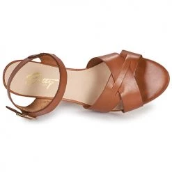 Chaussures Femme Sandales et Nu-pieds Betty London OCOLA Camel -Sandales Soldes Boutique 19049549 500 F
