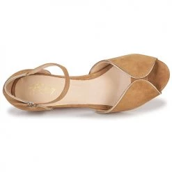 Chaussures Femme Sandales et Nu-pieds Betty London ORAD Camel -Sandales Soldes Boutique 19049554 500 F