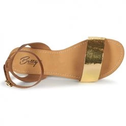 Chaussures Femme Sandales et Nu-pieds Betty London GIMY Camel / Doré -Sandales Soldes Boutique 19052039 500 F