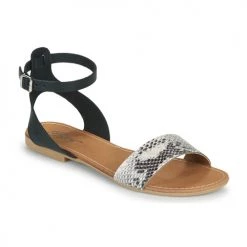 Chaussures Femme Sandales et Nu-pieds Betty London GIMY Noir/gris