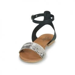 Chaussures Femme Sandales et Nu-pieds Betty London GIMY Noir/gris -Sandales Soldes Boutique 19052040 500 C