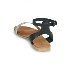Chaussures Femme Sandales et Nu-pieds Betty London GIMY Noir/gris -Sandales Soldes Boutique 19052040 500 E