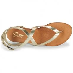Chaussures Femme Sandales et Nu-pieds Betty London OPALACE Doré -Sandales Soldes Boutique 19052052 500 F