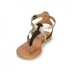 Chaussures Femme Sandales et Nu-pieds Betty London ORIOUL Noir/doré -Sandales Soldes Boutique 19052057 500 C