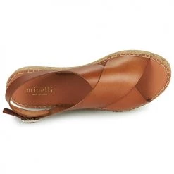 Chaussures Femme Sandales et Nu-pieds Minelli MOULTI Marron -Sandales Soldes Boutique 19057434 500 F