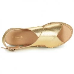Chaussures Femme Sandales et Nu-pieds Minelli MEPLATINE Doré -Sandales Soldes Boutique 19057435 500 F