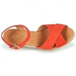 Chaussures Femme Sandales et Nu-pieds Minelli OMELLA Rouge -Sandales Soldes Boutique 19057438 500 F