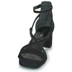 Chaussures Femme Sandales et Nu-pieds Minelli HENRIETA Noir -Sandales Soldes Boutique 19057467 500 C